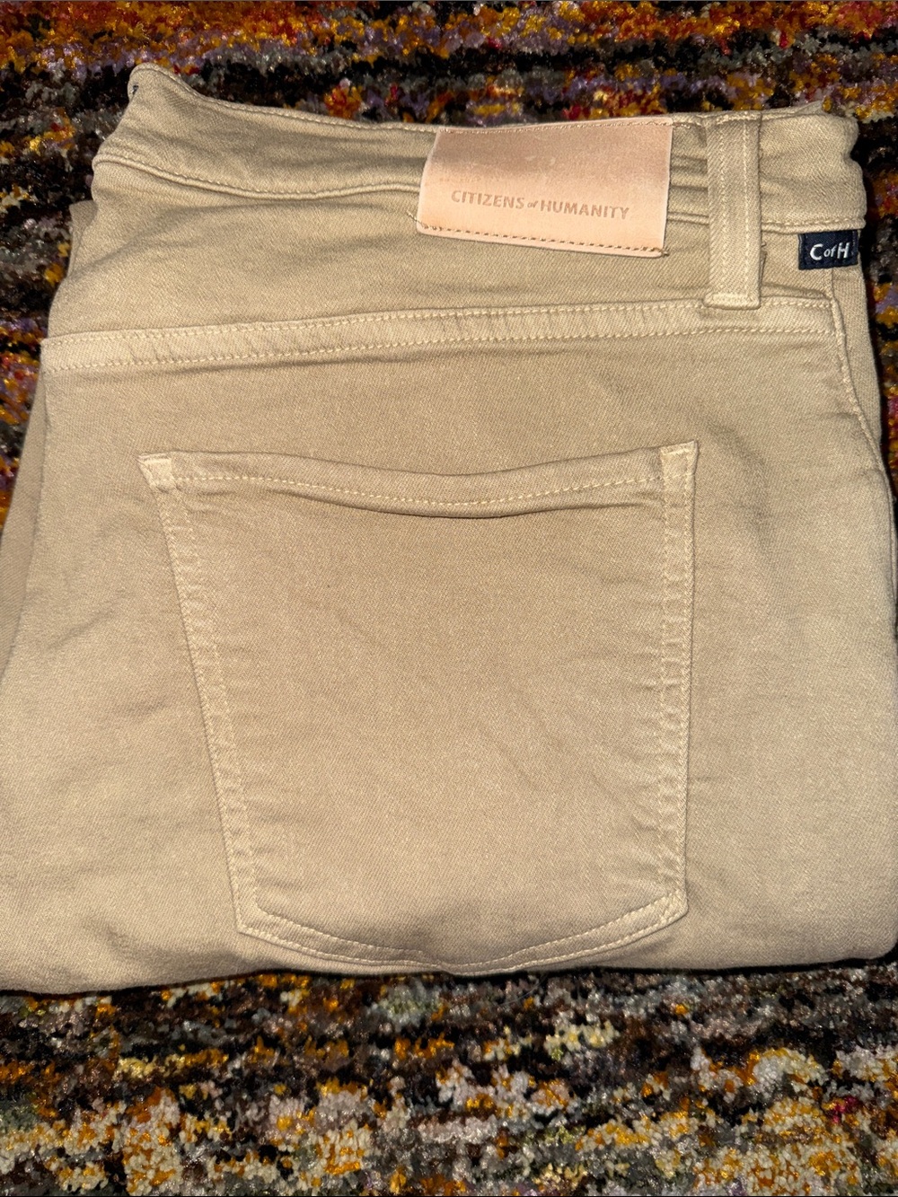 Citizens Of Humanity The Gage Slim Straight Jeans in Khaki 33x30
